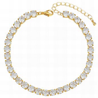 Bracelete zirconia gold 87379